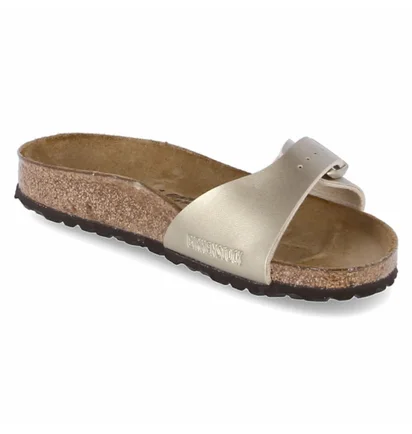Тапочки жіночі BIRKENSTOCK Madrid Metallic/Yellow 1016107