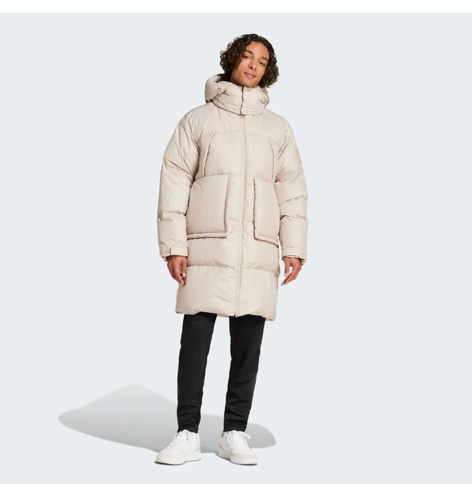 ᐉ Парка чоловіча Adidas Big Baffle Down Coat Beige IX8855
