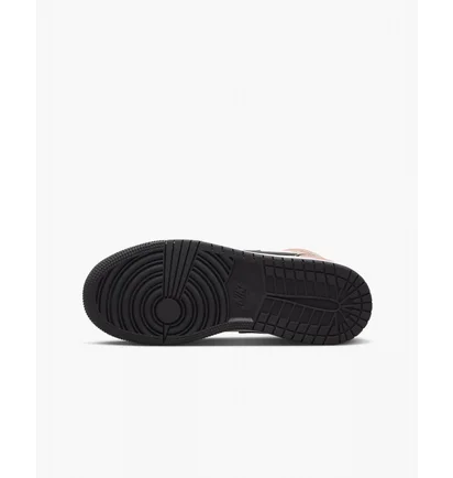 Кроссовки детские Air Jordan 1 Mid Orange Suede Peach/White DV1336-800