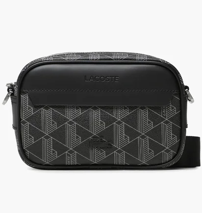 Сумка унисекс Lacoste Reporter Bag Black/Grey NH3650LX.H45