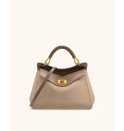 Сумка жіноча JW PEI Lucia Classic Faux Suede Top Handle Bag Brown BB2025BG123149JWP