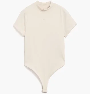 Боди женское Nike W Nsw Nk Chll Knt Ss Bdyst Beige FV8994-104