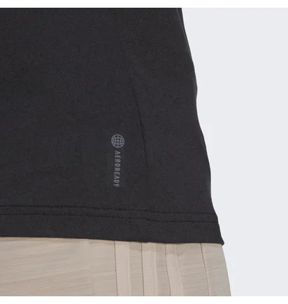 Футболка женская Adidas Aeroready Train Essentials Minimal Branding V-Neck Tee Black Hn5543