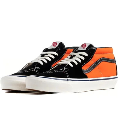 Кеды мужские Vans Vault Og Sk8-Mid Lx Black/Orange Vn0A4Bvcxdv