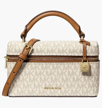 Сумка жіноча Michael Kors Jana Extra-Small Signature Logo Convertible Crossbody Bag Beige 32F5GQ1C0B-VANILLA-ACORN-126273