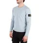 Лонгслів чоловічий Stone Island 502B0 Stocking Stitch Cotton Crewkneck Knit Light Blue 1015502B0-V0041