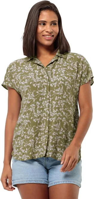 Сорочка жіноча Jack Wolfskin Sommerwiese Olive 1404051-8775