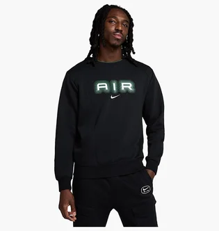 Світшот чоловічий Nike Air MenS Fleece Crew- Neck Sweatshirt Black HM0177-011