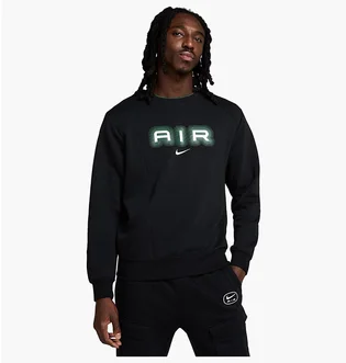 Світшот чоловічий Nike Air MenS Fleece Crew- Neck Sweatshirt Black HM0177-011