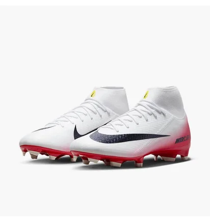 Бутси унісекс Nike Mercurial Superfly 10 Academy L V8 Multi- Ground High- Top Soccer Cleats White/Red HJ7311-600