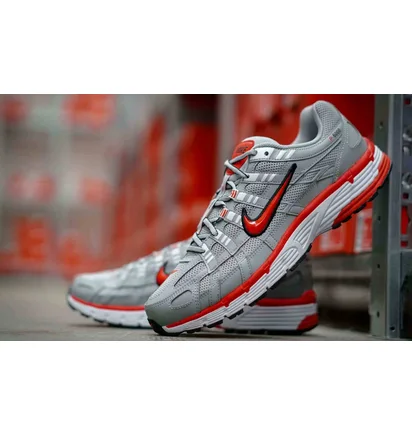Кроссовки мужские Nike P-6000 Flat Silver/Red Cd6404-001