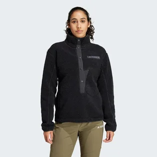 Кофта женская Adidas Terrex Xploric High Pile Fleece Pullover Sweatshirt Black IW0225
