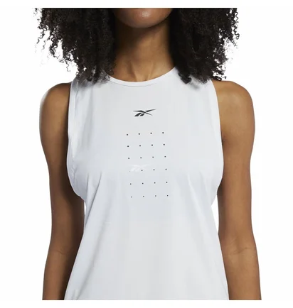 Майка женская Reebok United By Fitness Perforated Training Vest Tank Top White FU2141