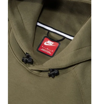 Худі чоловіче Nike Sportswear Tech Fleece Pullover Hoodie Olive FB8016-222