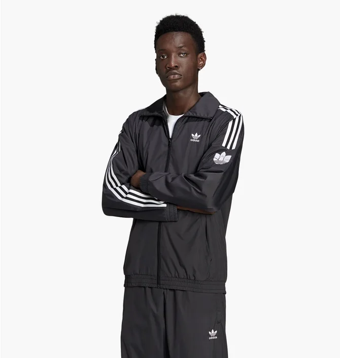 Вітровка чоловіча Adidas Adicolor 3D Trefoil 3-Stripes Track Jacket Black GN3535