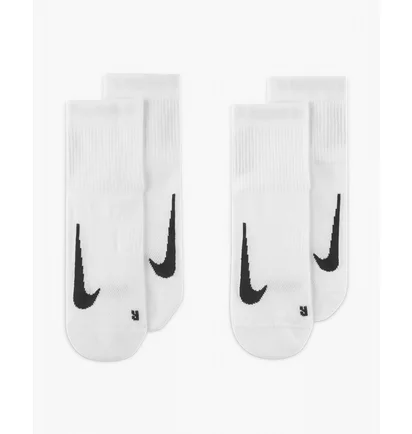 Носки унисекс Nike U Nk Mltplier Ankle (2 пары) White SX7556-100