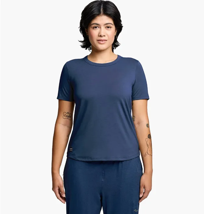 Футболка женская Saucony Triumph Short Sleeve Blue SAW800475-NV