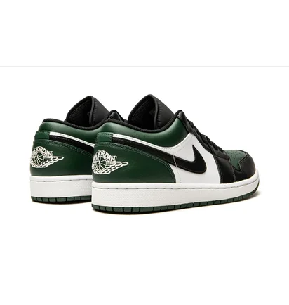 Кросівки чоловічі Air Jordan 1 Low Black/Green 553558-371