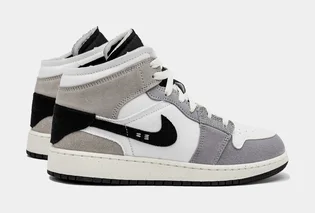 Кроссовки детские Air Jordan 1 Mid White/Grey FD9091-002