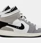 Кросівки дитячі Air Jordan 1 Mid White/Grey FD9091-002