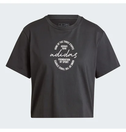 Футболка жіноча Adidas Brand Love Signature Graphic Tee Black IY3408