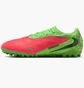Бутсы унисекс Nike Reactx Phantom 6 Low Pro Tf Eh Green/Red IH1788-603
