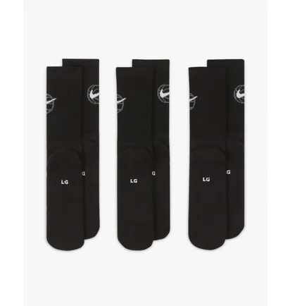 Шкарпетки унісекс Nike U Nk Crew Everyday Bball (3 пари) Black Da2123-010
