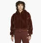 Куртка женская Nike Womens Faux Fur Jacket Brown Dd5116-273