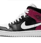Кроссовки женские Air Jordan Wmns 1 Mid Black BQ6472-016