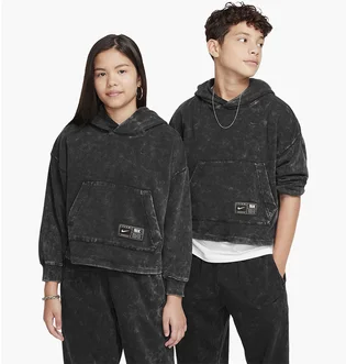 Худі дитяче Nike Cob Flc Po Hoodie Wash Black FZ5266-010