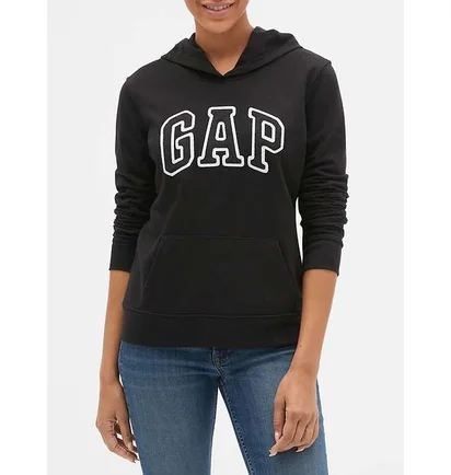 Худи женское Gap Logo Hoodie True Black 451202Trblck