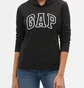 Худи женское Gap Logo Hoodie True Black 451202Trblck
