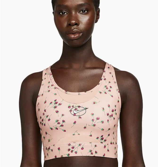 Топ женский Nike Dri-Fit Swoosh Icon Clash Print Peach DM0639-609