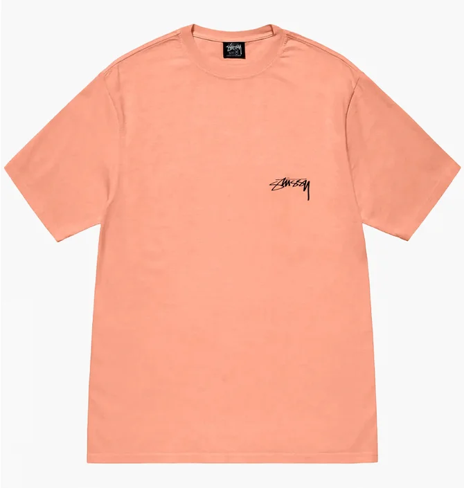 Футболка мужская Stussy Pigment Dyed Snake Peach 1905126-20117