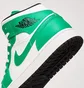 Кросівки чоловічі Air Jordan 1 Mid White/Green DQ8426-301