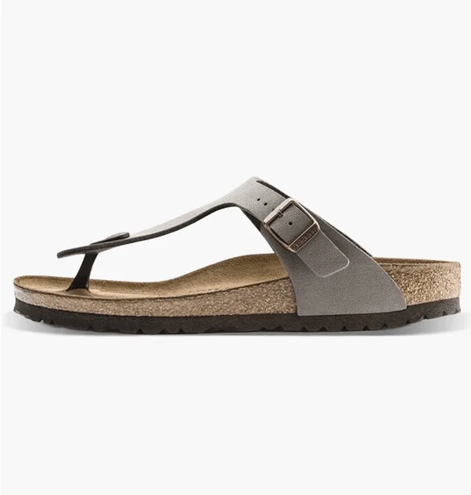 Сандалі унісекс BIRKENSTOCK Gizeh Birko-Flor Nubuck Grey 0043393