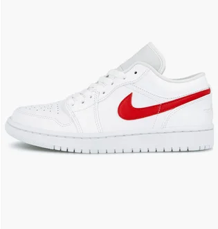 Кроссовки женские Nike Air Jordan 1 Low Wmns White University Red Ao9944-161