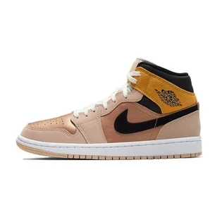 Кроссовки женские Air Jordan 1 Mid Se Particle Beige Brown DD2224-200