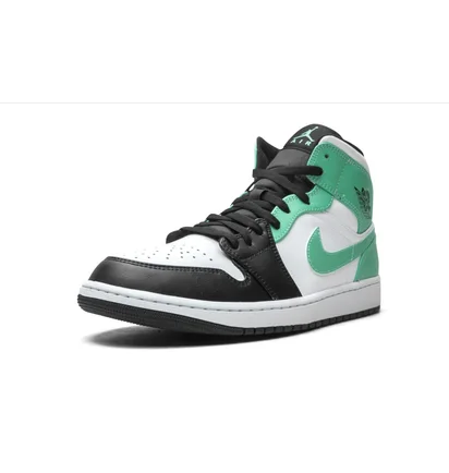 Кроссовки мужские Air Jordan 1 Mid Black/White 554724-132