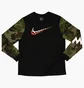 Лонгслив мужской Nike M Nk Tee Dna Ls Black/Olive CD0952-010