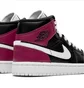 Кроссовки женские Air Jordan Wmns 1 Mid Black BQ6472-016