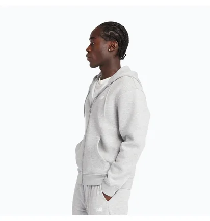 Толстовка чоловіча New Balance Sport Core Full Zip Grey MJ43902AG