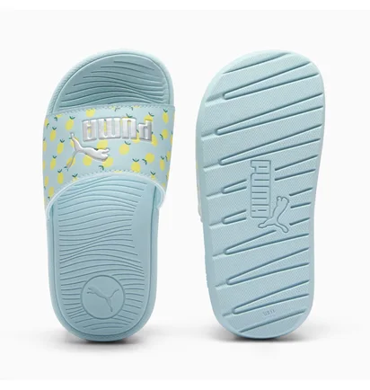 Тапочки детские Puma Cool Cat 2.0 Lemon Slides Turquoise 395657-02