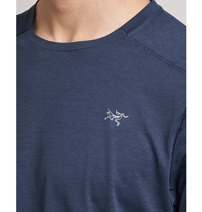 Футболка чоловіча Arc'teryx Cormac Crew Blue Х000007664-BLACK-SAPPHIRE-HEATHER