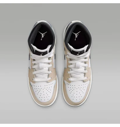 Кросівки дитячі Air Jordan 1 Mid Beige/White DQ8423-153