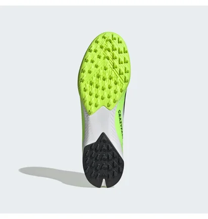 Сороконіжки унісекс Adidas X Crazyfast.3 Laceless Turf Shoes White/Green ID9346