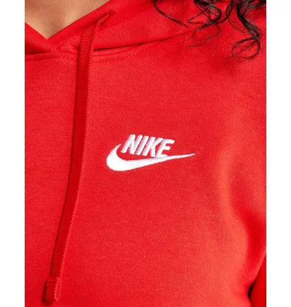 Худі жіноче Nike Club Fleece Pullover Hoodie Red DQ5793-657