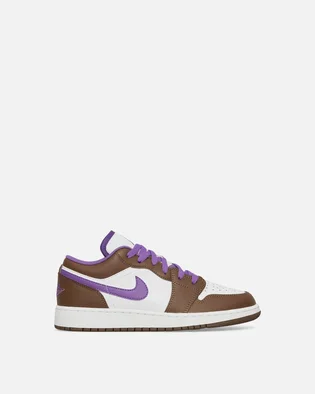 Кроссовки детские Nike Air Jordan 1 Low Se (Gs) Sneakers Brown/White 553560-215