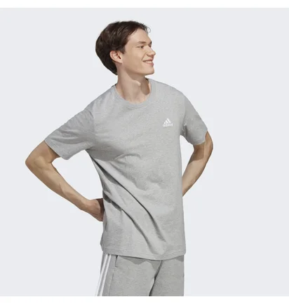 Футболка мужская Adidas Essentials Single Jersey Embroidered Small Logo Tee Grey Ic9288