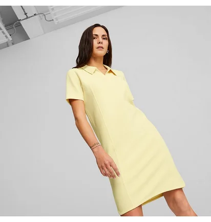 Платье женское Puma Sleeve Polo Dress Yellow 673116-42